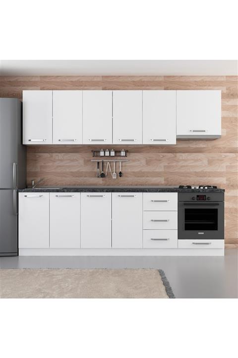 Minar 265 Cm Mutfak Dolabı Beyaz 265-b5