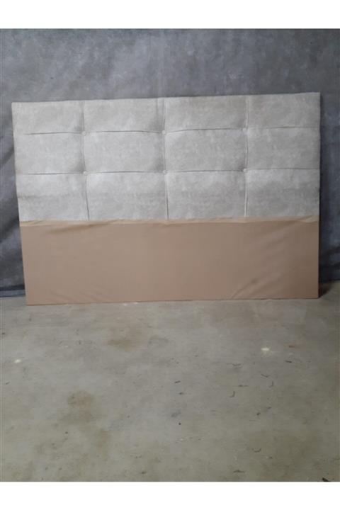 YUSE MOBİLYA VE AKSESUAR Baza Yatak Başlığı 140 X 100 Kare Kapitone Krem