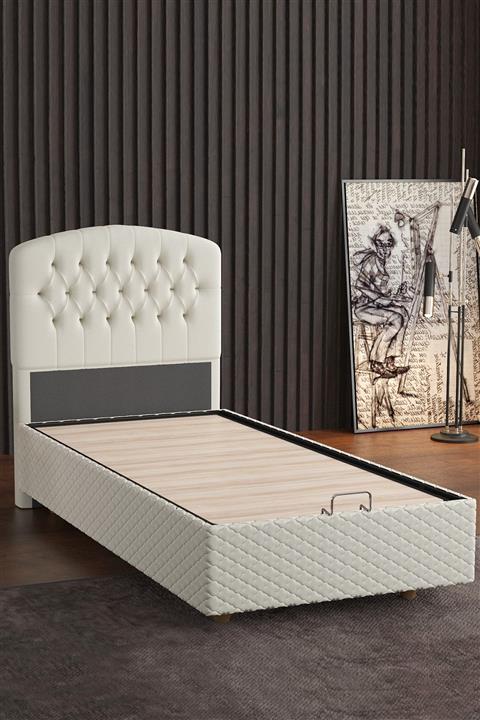 Mobpazar Armo Baza+Başlık 90x190 Cm Krem Renk