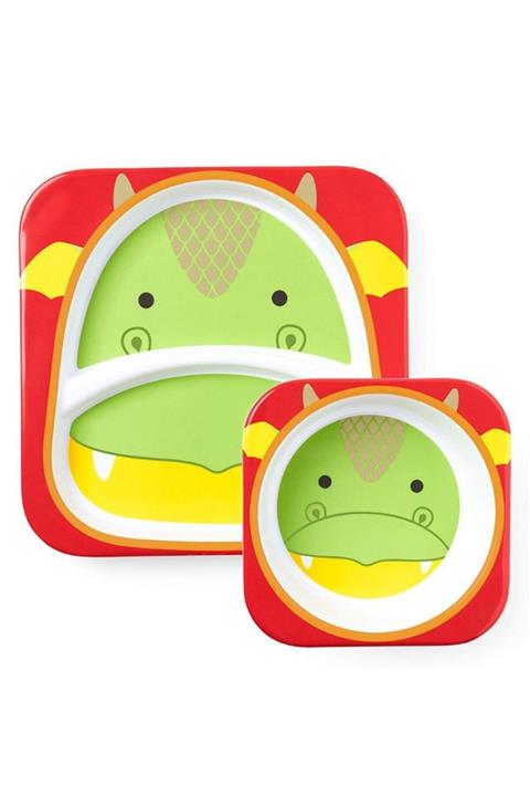 Skip Hop Zoo Tabak Ve Kase Seti - Ejderha
