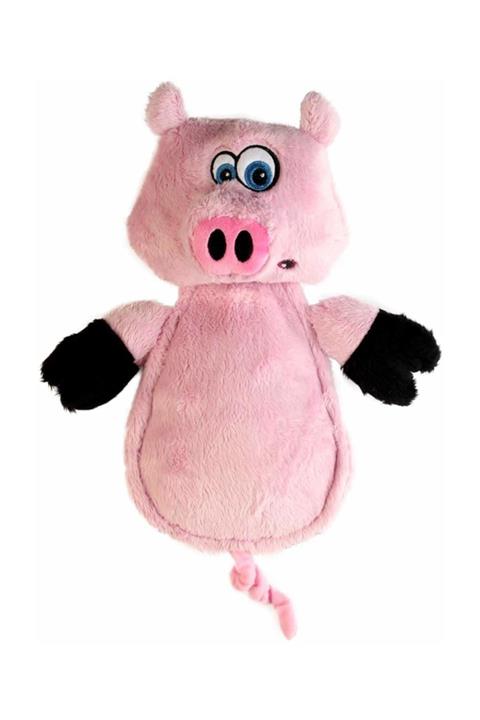 Hear Doggy Pembe Domuzcuk Chew Guard Ve Silent Squeaker Teknolojisine Sahip Dayanıklı Peluş Köpek Oyuncağı