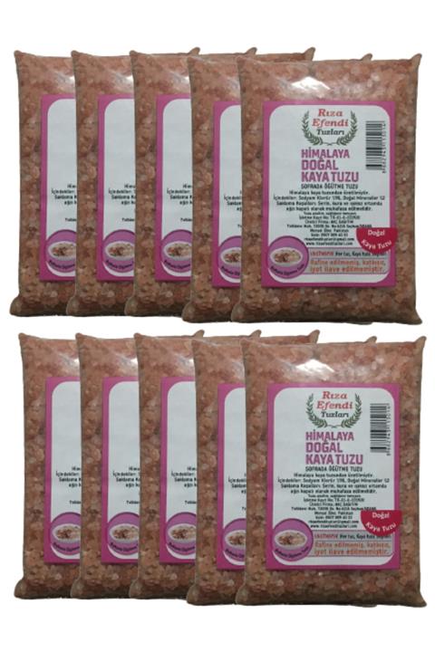 Rıza Efendi Tuzları Himalaya Doğal Kaya Tuzu Pembe Iri Granül 10 Kg