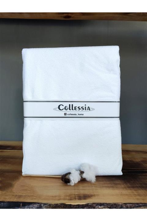 COLLESSİA Su Sıvı Geçirmez Fitted Tek Kişilik Pamuklu Yatak Koruyucu Alez Yatak Alezi