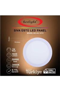 HESLIGHT 24 w Sıva Üstü Led Panel 3000 k Günışığı