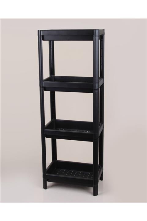 FLOO HOME Çok Amaçlı Banyo Mutfak Rafı Siyah