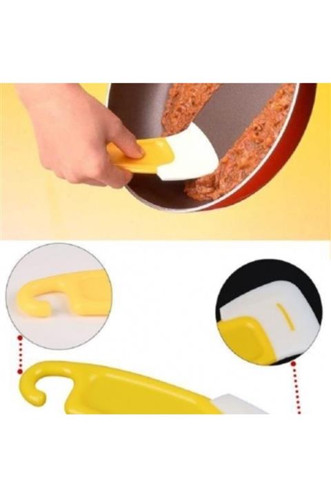 Evene Temizleyici Spatula Silikon Servis Sunum Için Pratik Kazıyıcı Temizleme Aparatı Silpat