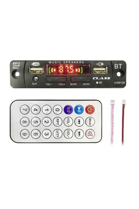 Class Usb 128 Oto Teyp Usb/aux/sd Çevirici Kart Board 12volt