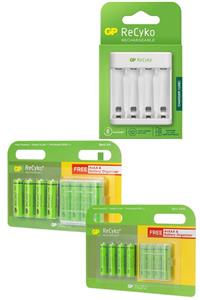 GP Batteries Gp E411 Usb Aa-aaa Şarj Cihazı + Gp 2700 Mah Aa Kalem Pil 8'li + Gp 1000 Mah Aaa Ince Pil 8'li