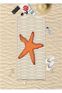 Ardizayn Sea Stars Dijital Baskılı 75x150 cm Deniz ve Plaj Havlusu