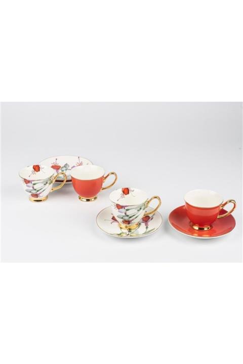 Mikasa Moor Vita Orange  Kahve Fincan Seti 4lü