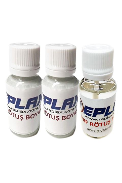 REPLAX Rötuş Boyası Renault Megane Sedef Beyaz Qnc 2kat 2 Şişe +vernik
