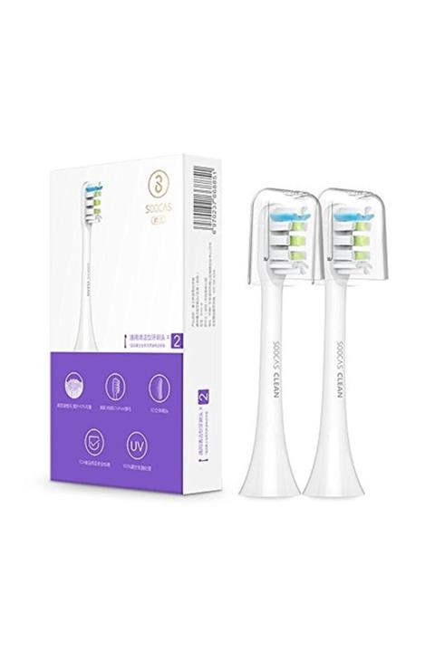 Soocas Xiaomi Sonic 2'li Elektrikli Diş Fırçası Başlığı - Beyaz