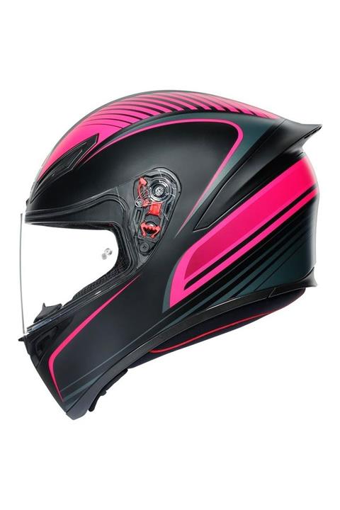 AGV K1 Multi Warmup Black Pink Kapalı Kask