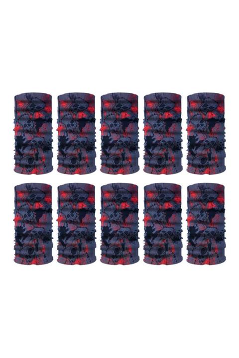 Knmaster Newton Buff Bandana Boyunluk Maske Saç Bandı 10'lu Paket