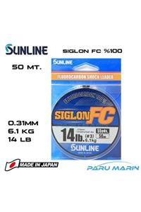 SUNLINE Siglon %100 Florokarbon Misina 0.31mm 50 Mt.