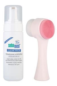 Sebamed Clearface Yüz Temizleme Köpüğü 150 ml ve PudraShine Yüz Temizleme Fırçası