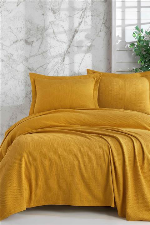 Şaheser Hardal Vera Çift Kişilik Pike Takımı