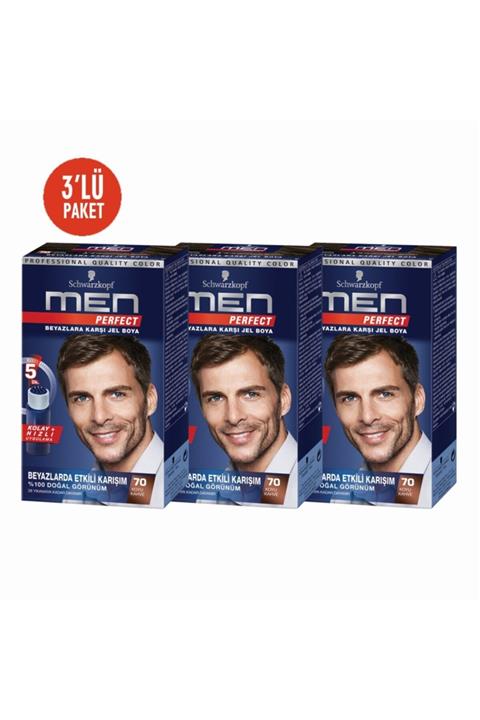 Ceyyiz Schwarzkopf Men Perfect K.kahve 3lü Erkek Saç Boyası 70