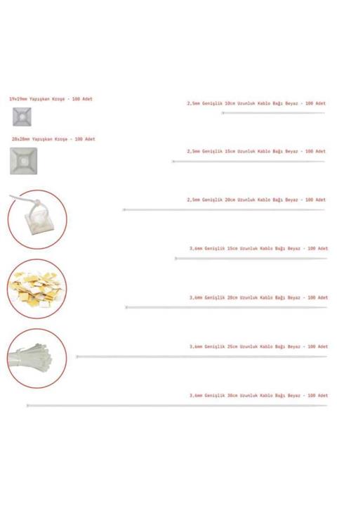 Robotistan 375 Parça Kablo Bağı Ve Kroşe Seti