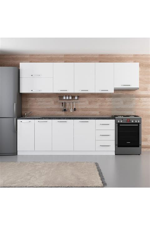 Minar 285 Cm Mutfak Dolabı Beyaz 285-b4