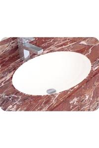 ALVİT Hilton 38*53 Cm Tezgah Altı Oval Lavabo Yapıştırma