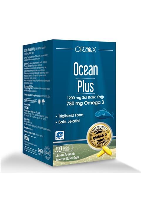Ocaen Balık Yağı Ocean Plus 1200 mg 50 Kapsül
