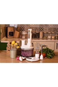 Bambum Monster - 1700 Watt 5'li Blender Seti Krem