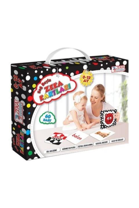 Yükselen Zeka Yayınları 0-12 Ay Bebek Zeka Kartları (dil Gelişimi, Işitsel Dikkat, Sosyal Beceri, Görme Duyusu)