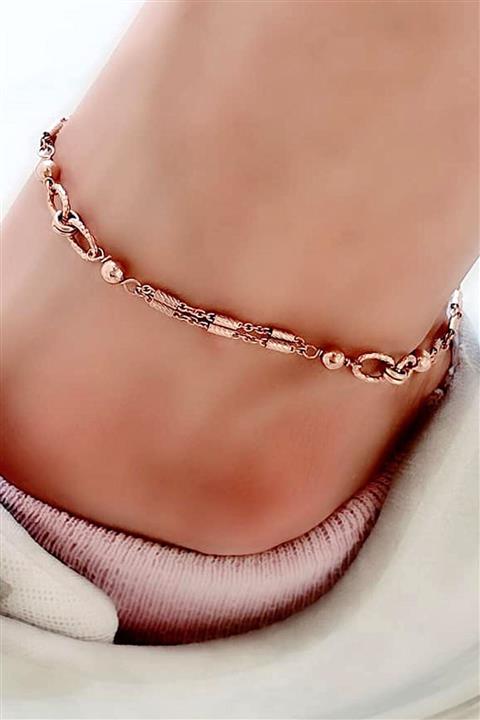 OSESHOP Italyan 925 Ayar Gümüş Rose Halhal