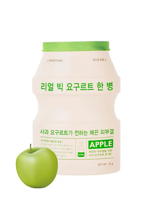 Missha Yoğurt Özlü Pürüzsüz Görünüm Kazandıran Maske (Elma) APIEU Real Big Yogurt One-Bottle (Apple)