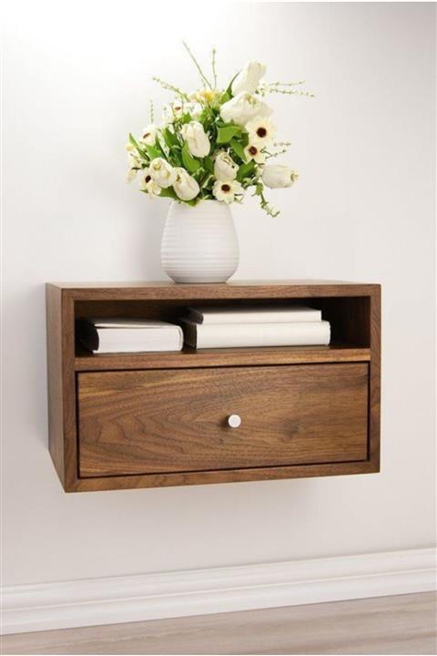 Aksöz Tasarım Doğal Masif Ahşap Komodin