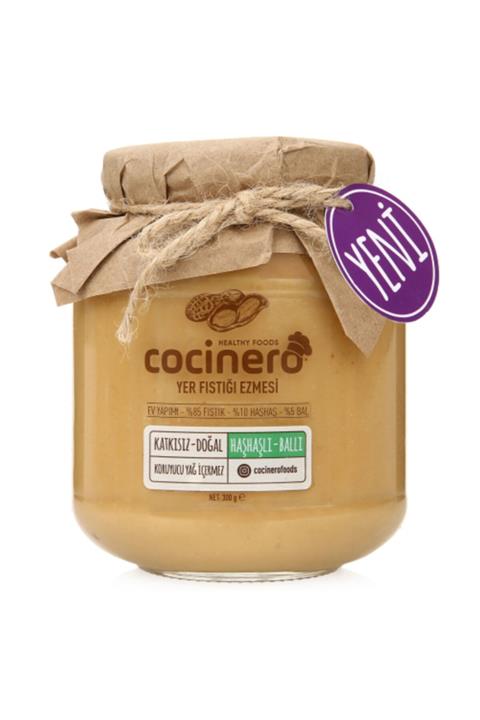 Cocinero Foods Haşhaşlı Ballı Fıstık Ezmesi 300 gr