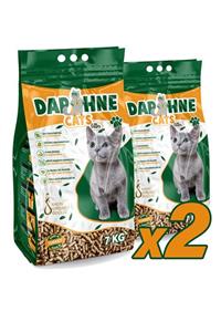 Daphne Cats Litter - 2 Adet Pelet Kedi Kumu Defne Kokulu Tamamen Doğal Katkısız Dünyada Tek! 14kg