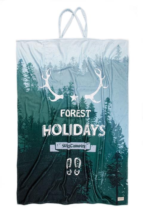 HAMUR Plaj Çantası Havlusu 100x150 Cm Forest