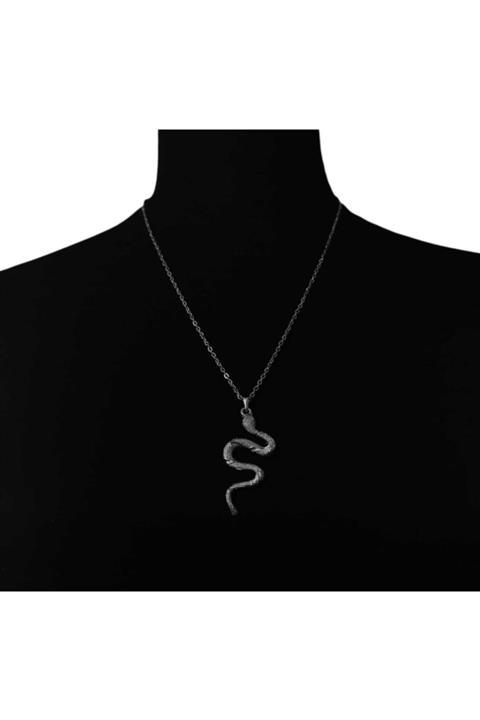 Yutba Store Çelik Kaplama Yılan Figürlü Kolye