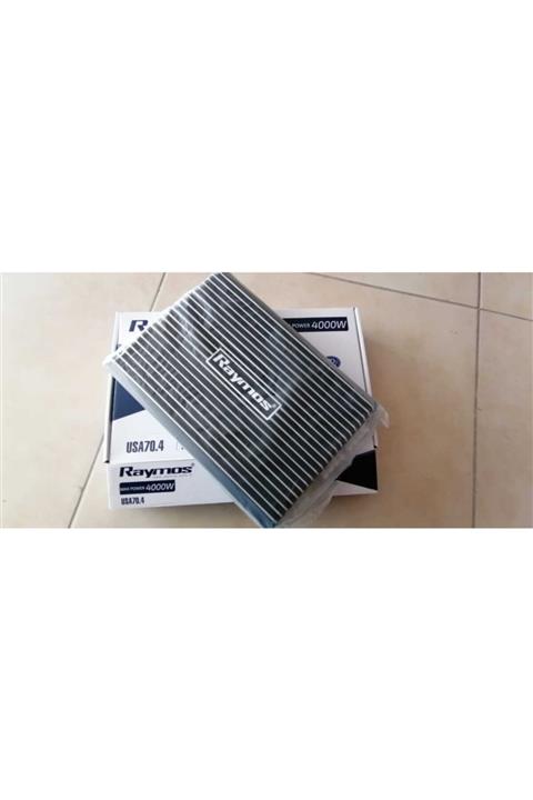 RAYMOS Siyah 4000 watt Bas Kontrollü 4 Kanal Oto Amfi