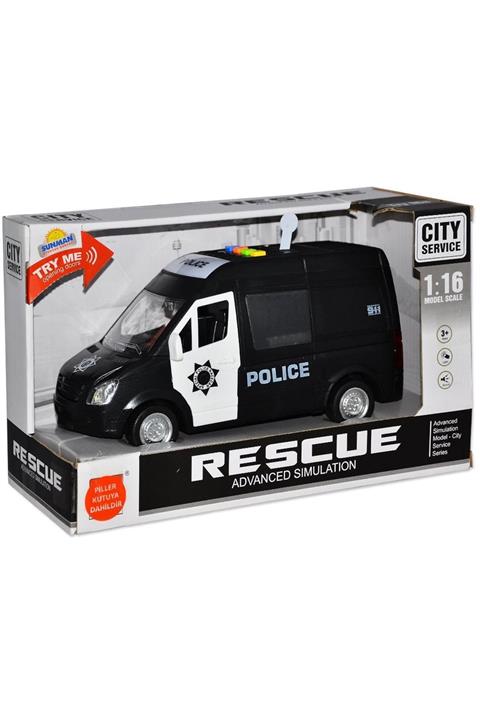 Sunman Polis Ambulans Sesli Işıklı Araba 10590