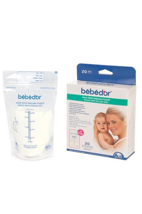 Bebedor Anne Sütü Saklama Poşeti 20'li