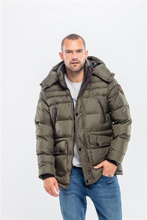 Kevin Erkek Haki Şişme Kaban