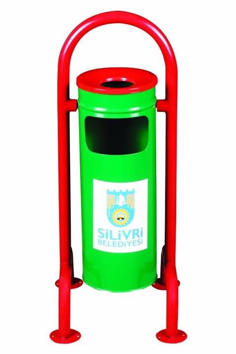 KGGOLDPAPER Sn 104 Küçük Dört Ayaklı Küllük Hazneli Dış Mekan Çöp Kovası