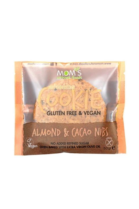 Mom's Natural Foods Glutensiz Badem Ve Kakaolu Kurabiye 50 gr Mom's Granola