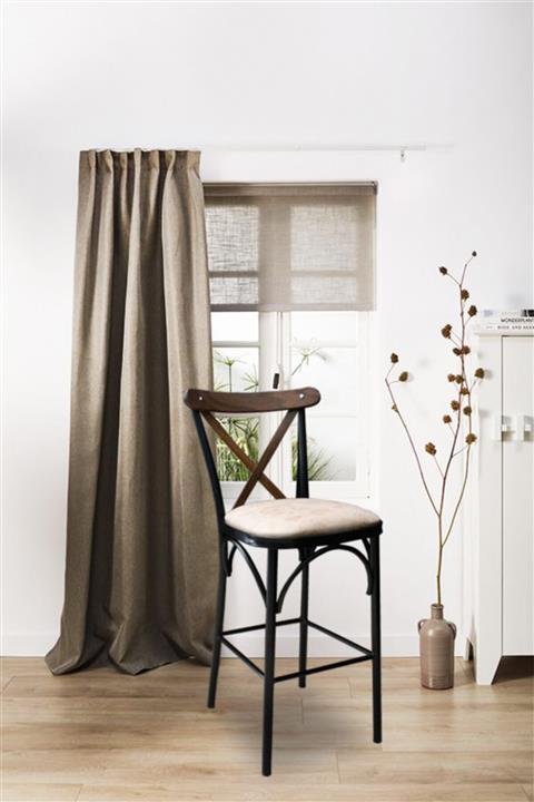 MESACONCEPT Krem Tonet Bar Sandalyesi/mutfak Sandalyesi/cafe Sandalyesi