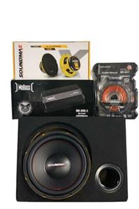 Soundmax 30 Cm Kabinli Bass 1500 Watt+mobass Mb-800.4 Bass Controllü Anfi+16cm Midrange+kablo Seti