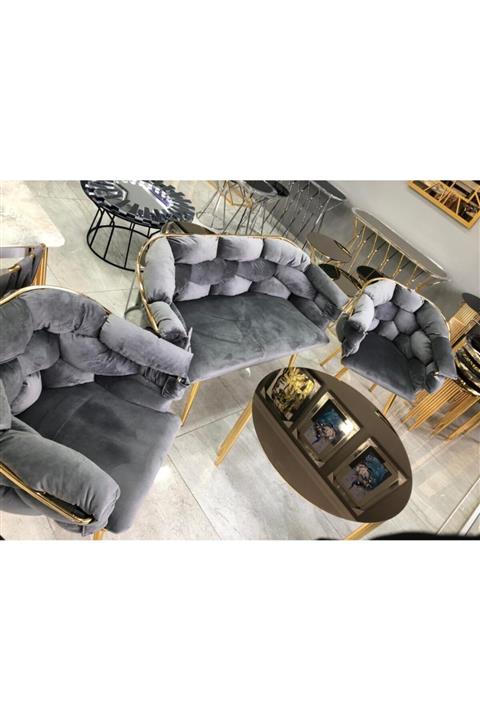 AYÇE Çay Seti Koltuk Takımı 2+1+1