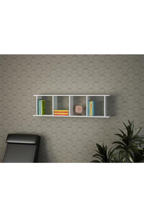 Dekorister Snow Duvar Rafı Beyaz