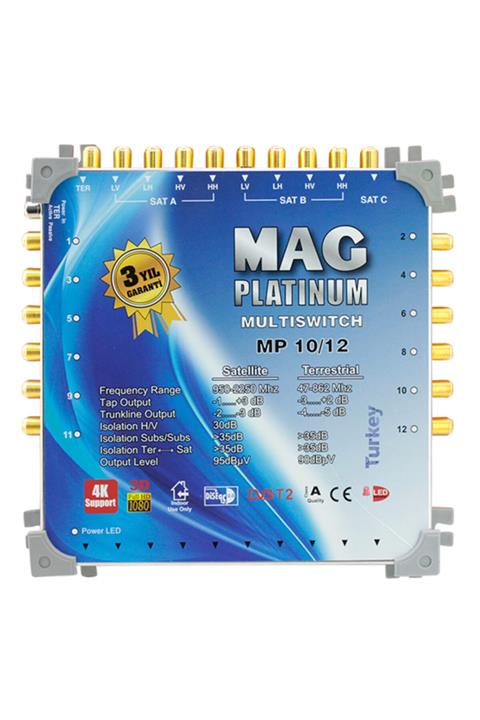 MAG PLATINUM 10*12 Sonlu Uydu Santrali