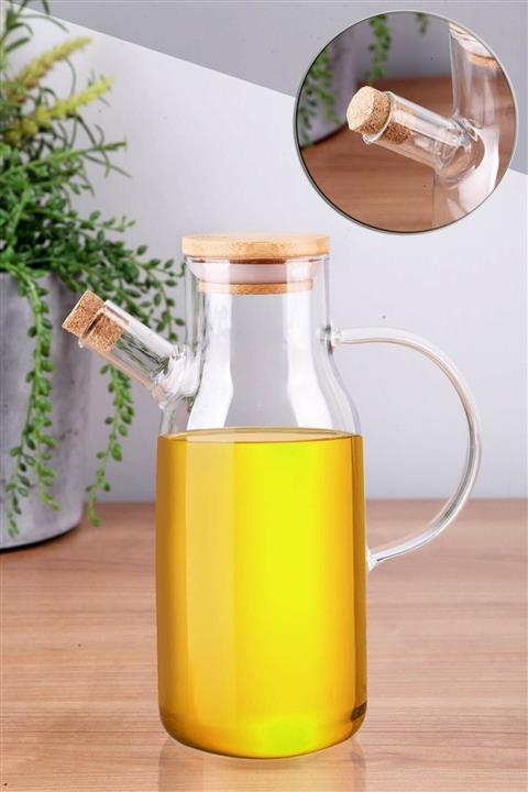 AROW Incili Homecam Borosilikat Yağlık Sirkelik Sütlük Bambu Kapak