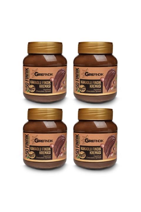 Gire Fındık Kakaolu Fındık Kreması Cam Kavanoz 4x350 gr