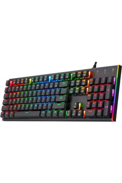 SPRANGE Mk-10 Pro Blue Switch Mekanik Rgb Efekli Işıklı Oyuncu Klavye Siyah