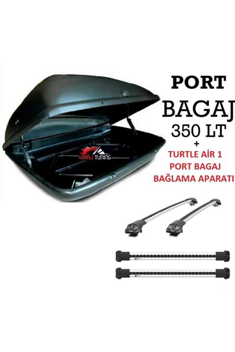 Turtle Peugeot 206 Sw 2002-2008 Araç Üstü Port Bagaj + Air 1 Ara Atkı Port Bagaj Bağlama Aparatı